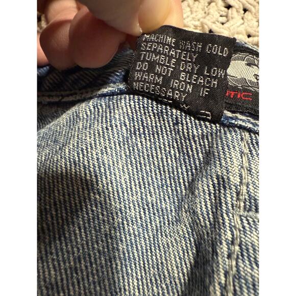 Y2K VTG Wu Wear Jeans Wide Leg Baggy Carpenter Mens 46x34 (44 x 30.5) Blue Denim - Picture 14 of 15